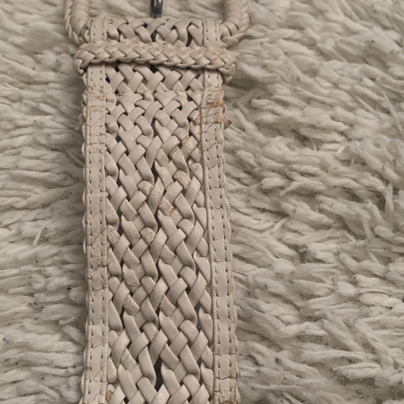 Y2K bebe White Woven Belt - Picture 3 of 4